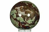 Polished Rainforest Jasper (Rhyolite) Sphere - Australia #208022-2